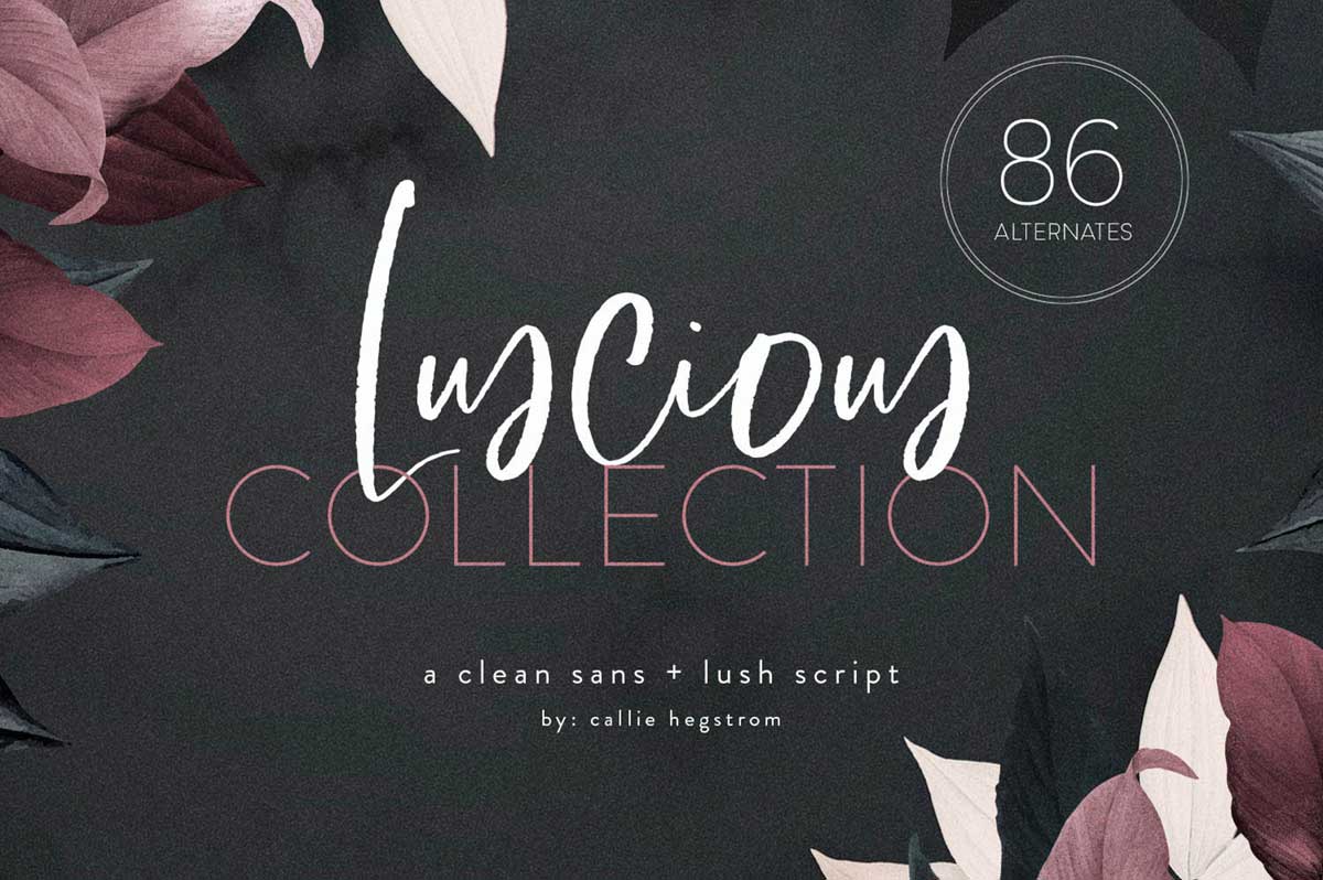THE LUSCIOUS FONT COLLECTION