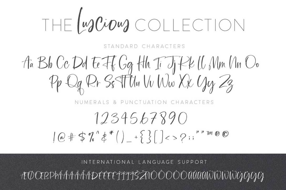 THE LUSCIOUS FONT COLLECTION