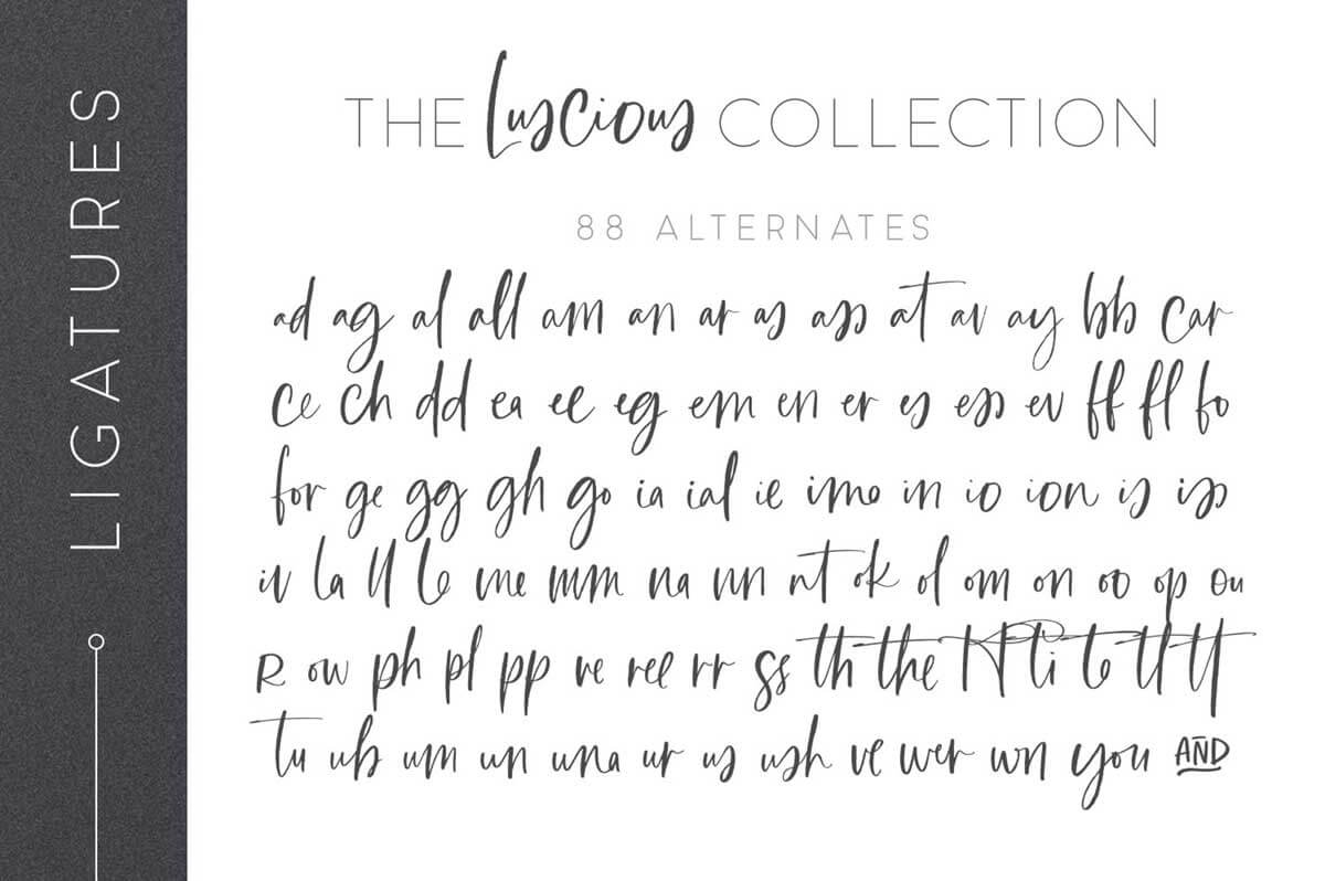 THE LUSCIOUS FONT COLLECTION