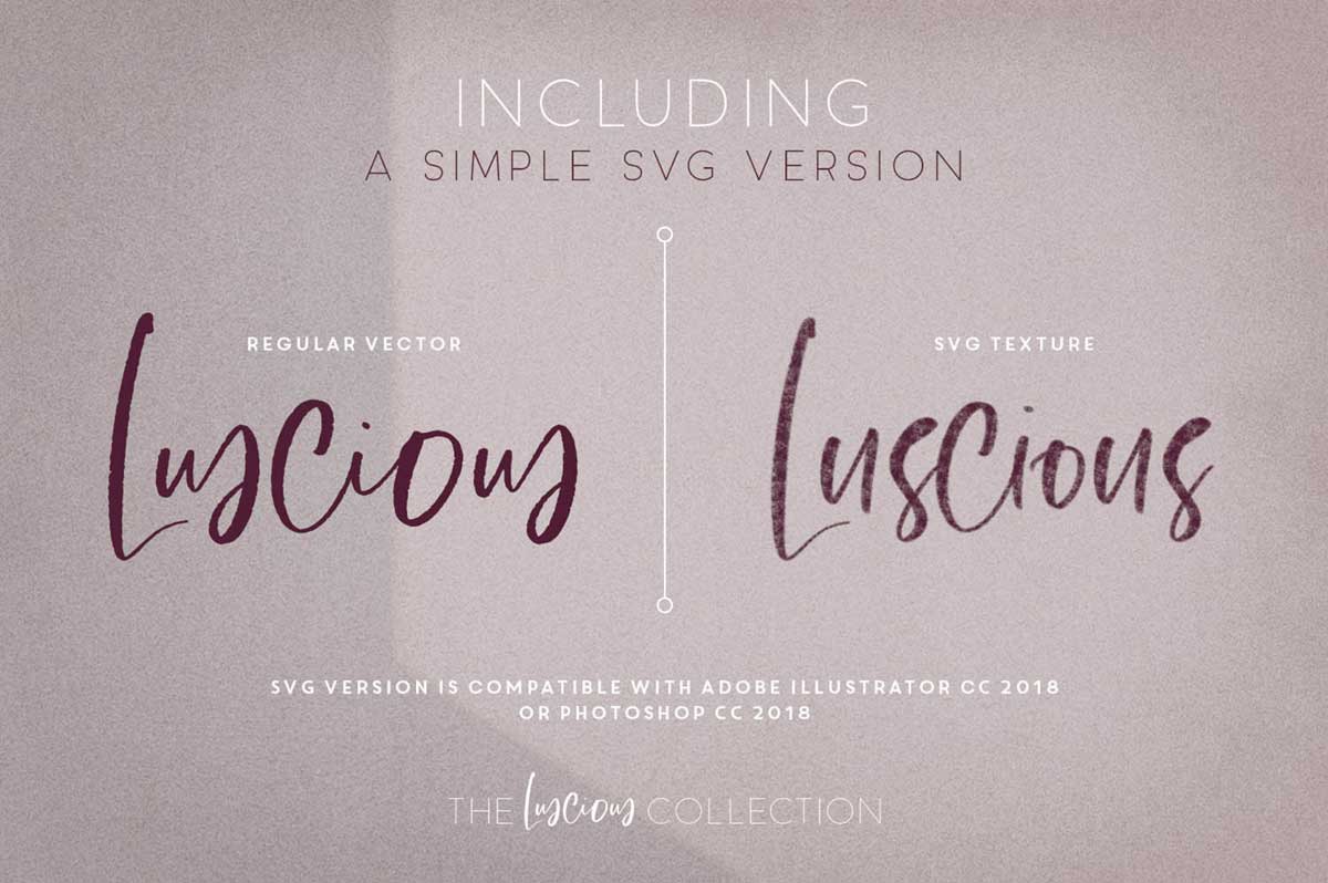 THE LUSCIOUS FONT COLLECTION