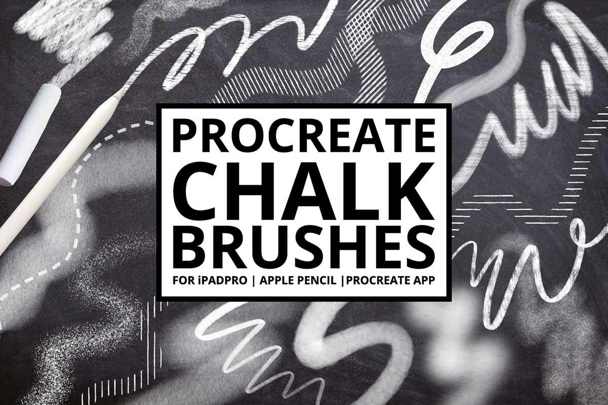 Procreate Chalk Lettering Brushes