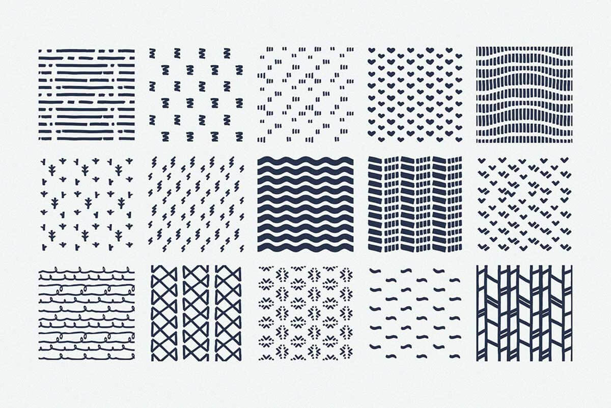 PROCREATE PATTERNS: BRUSHES SET