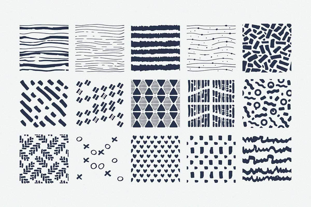 PROCREATE PATTERNS: BRUSHES SET
