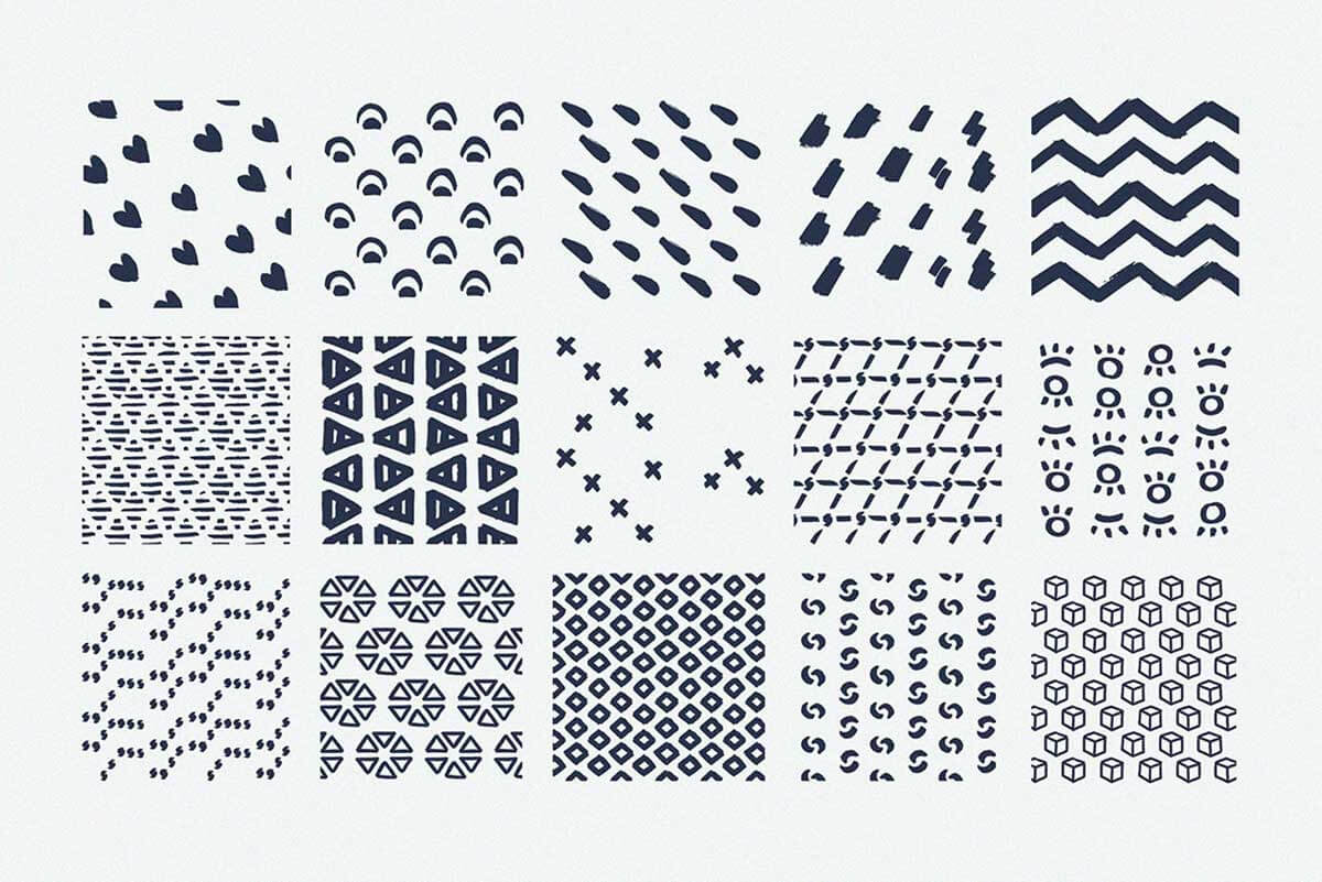 PROCREATE PATTERNS: BRUSHES SET