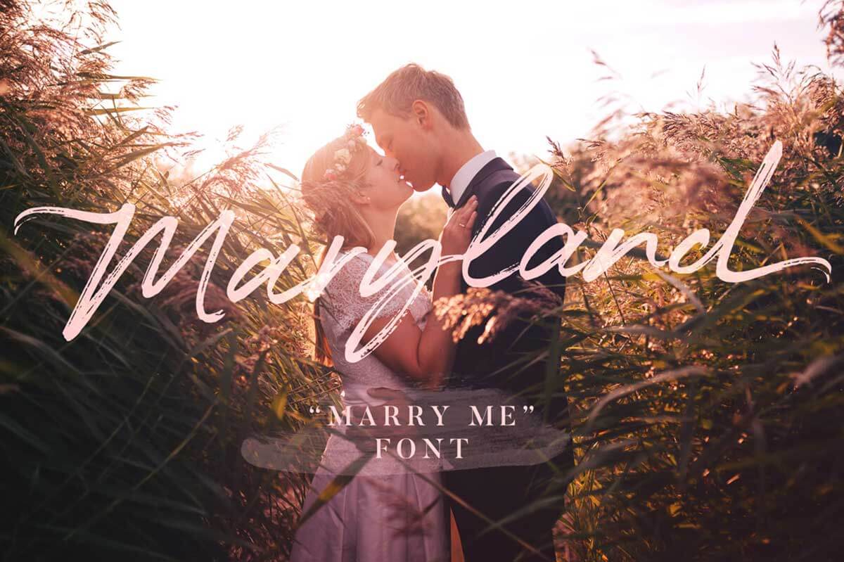MARYLAND WEDDING FONT
