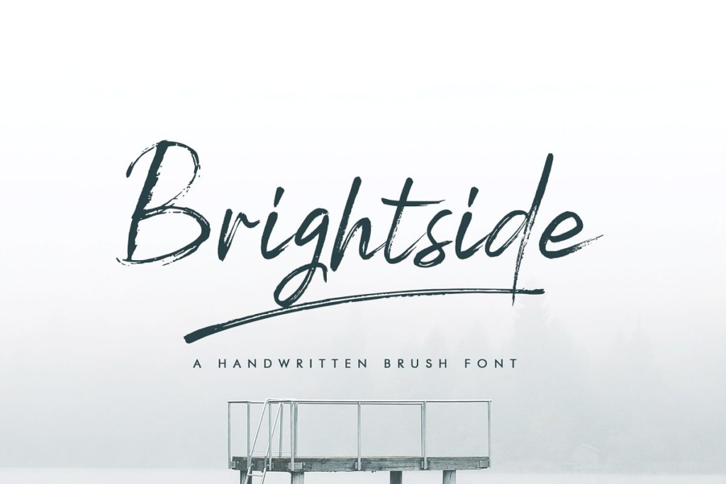 Brightside Brush Font & Extras