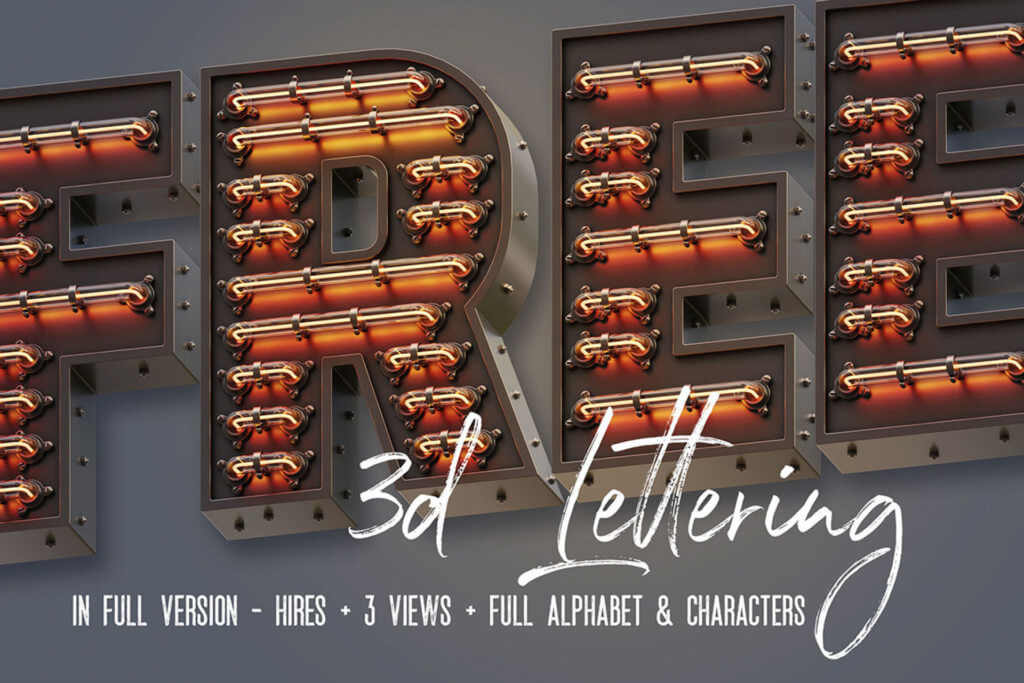 Free Marquee 3D Lettering