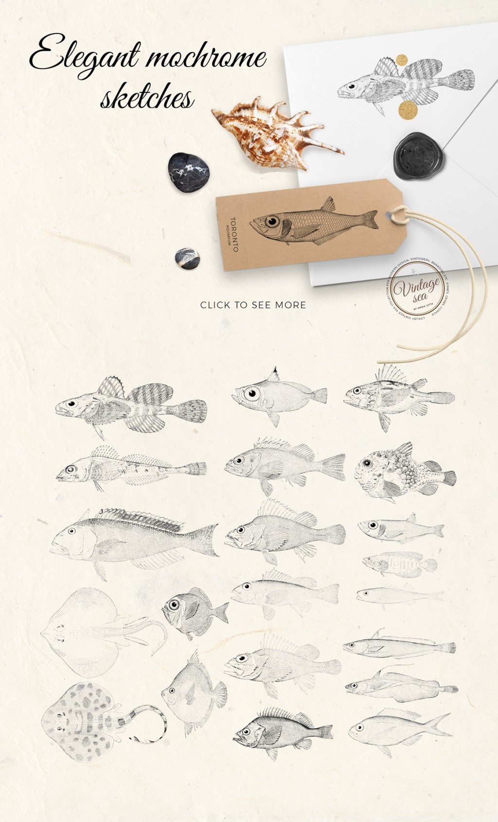 VINTAGE SEA – NAUTICAL DESIGN SET