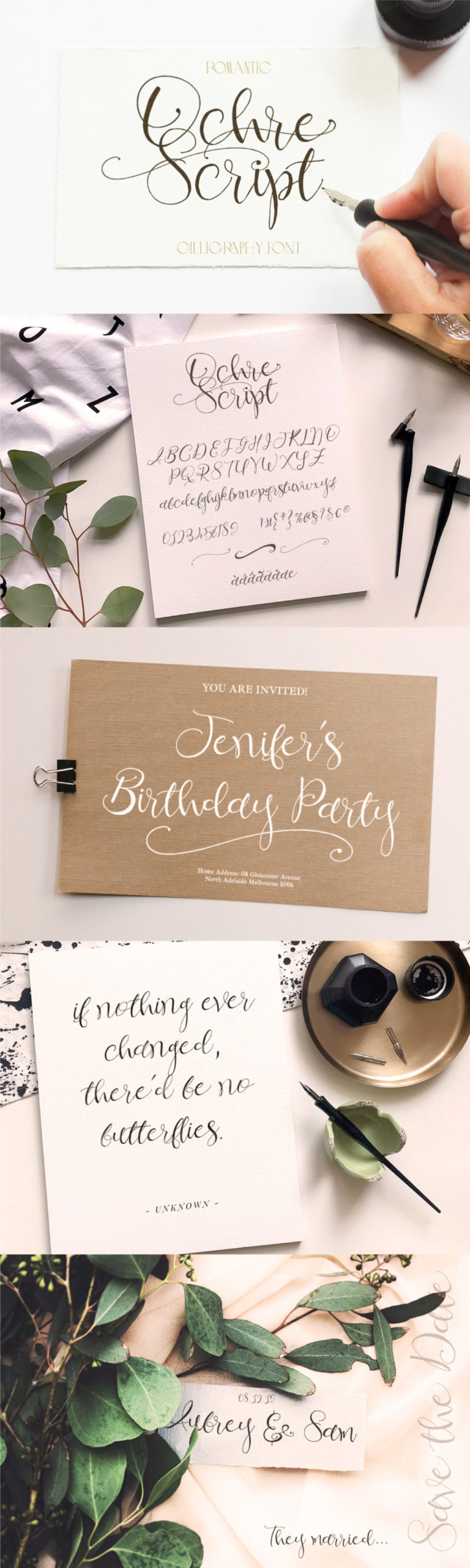 OCHRE SCRIPT - FREE ROMANTIC CALLIGRAPHY FONT