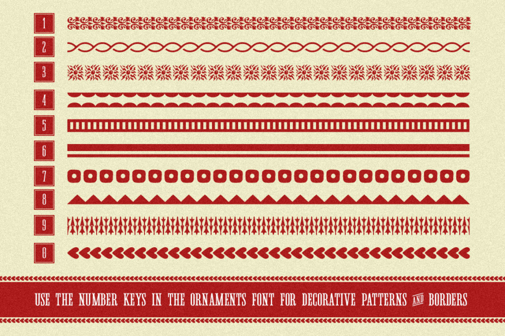 PRESSBOX LETTERPRESS FONT COMBO