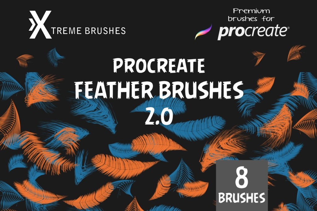 Procreate Feather Brushes 2.0!