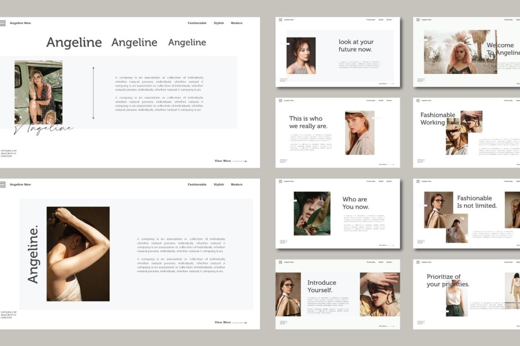 Angeline Powerpoint Template