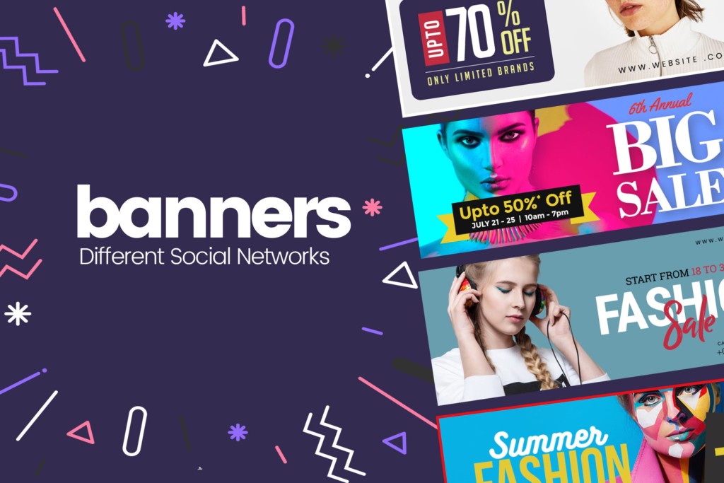Social Media Banner For Promotional PSD Templates