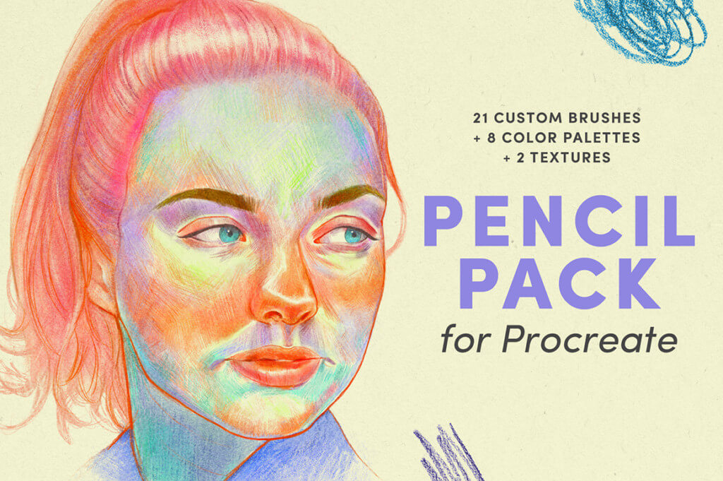 鉛筆のタッチにとことんこだわったプロクリエイトブラシセット:PENCIL PACK – PROCREATE BRUSHES
