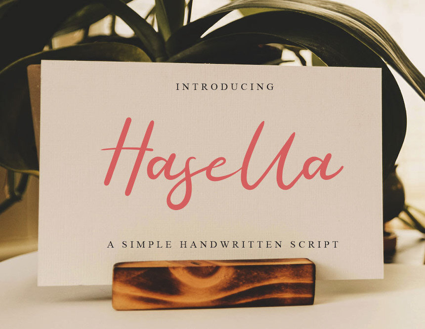 HASELLA - FREE SCRIPT FONT