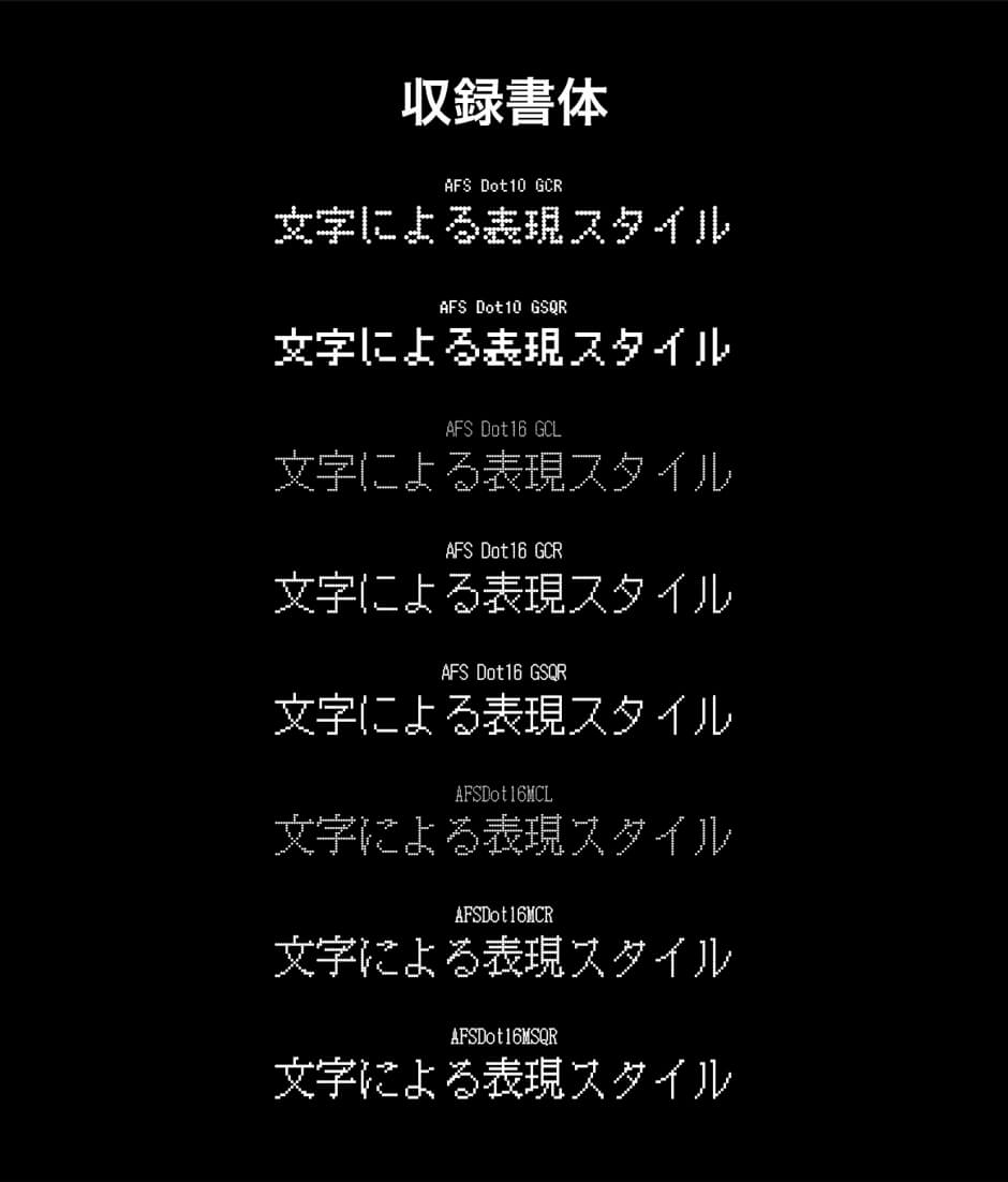レトロなゲーム風ドットフォント集