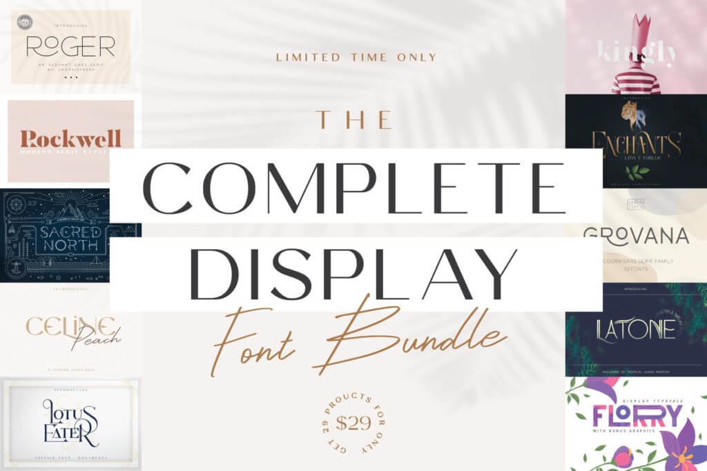 The Complete Display Font Bundle