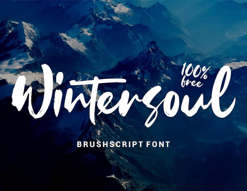 WINTERSOUL - FREE BRUSH SCRIPT FONT