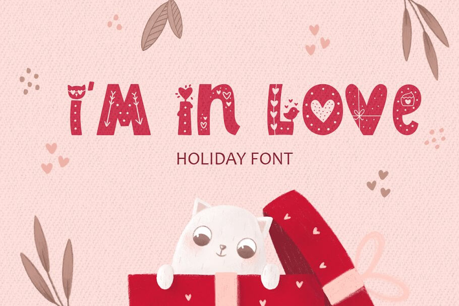I Am In Love Font • Color typeface