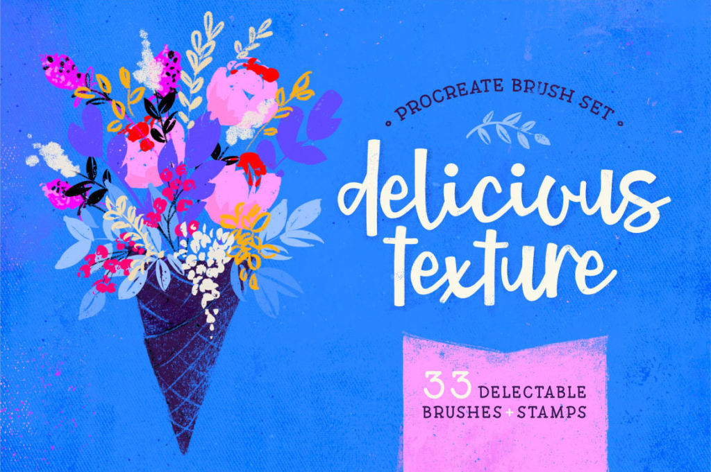 DELICIOUS TEXTURE BRUSHES & STAMPS FOR PROCREATE