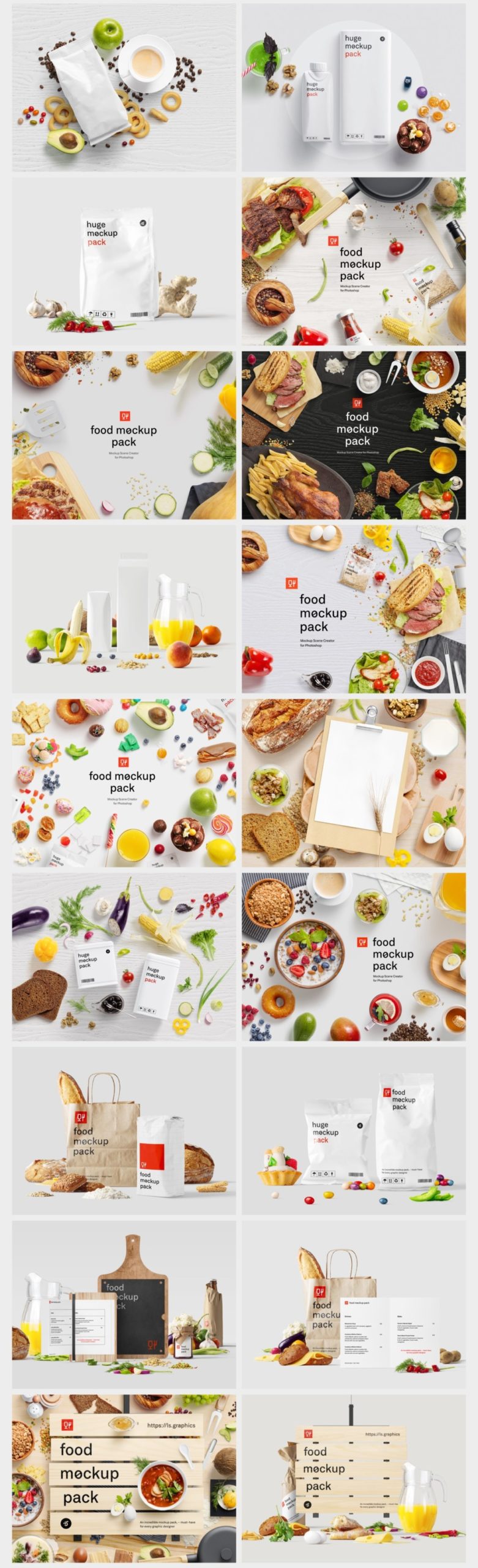 FOOD MOCKUPS PACK
