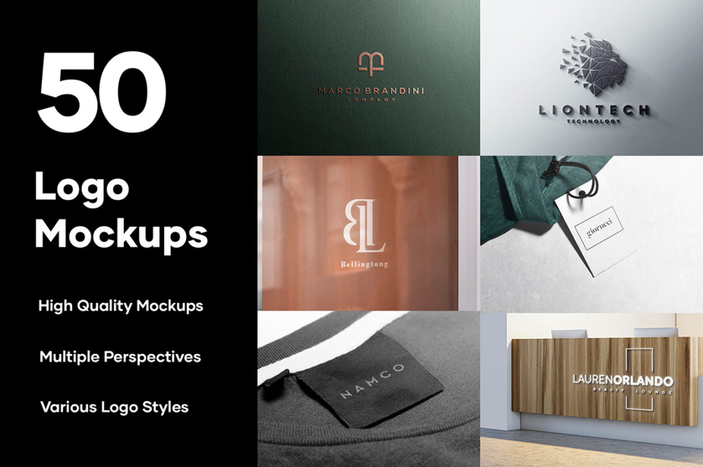 50 LOGO MOCKUP BRANDING COLLECTION