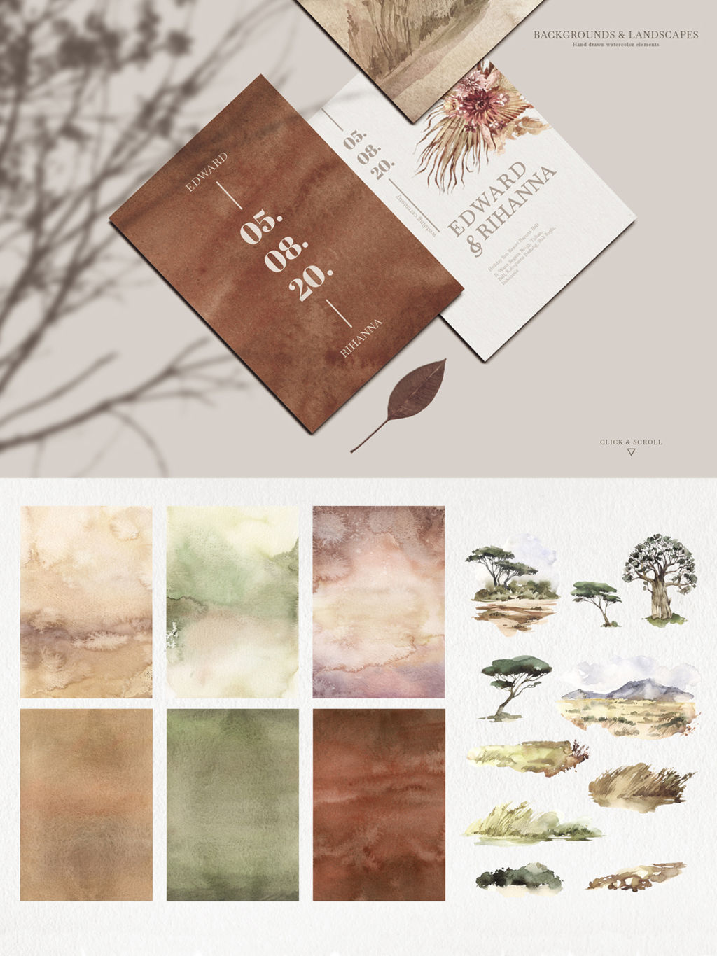 SAVANNA – WATERCOLOR ANIMALS COLLECTION