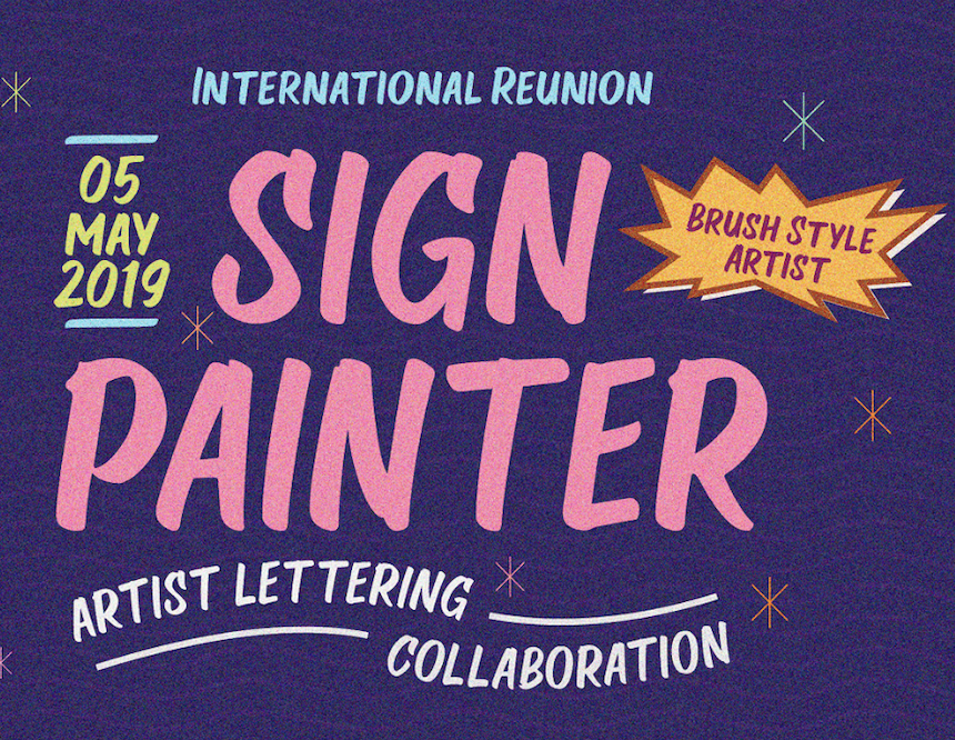 VELCRO - FREE SIGN PAINTING FONT