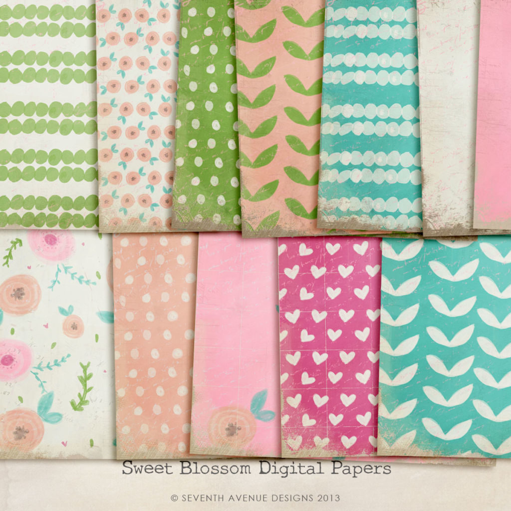 Sweet Blossom Digital Papers