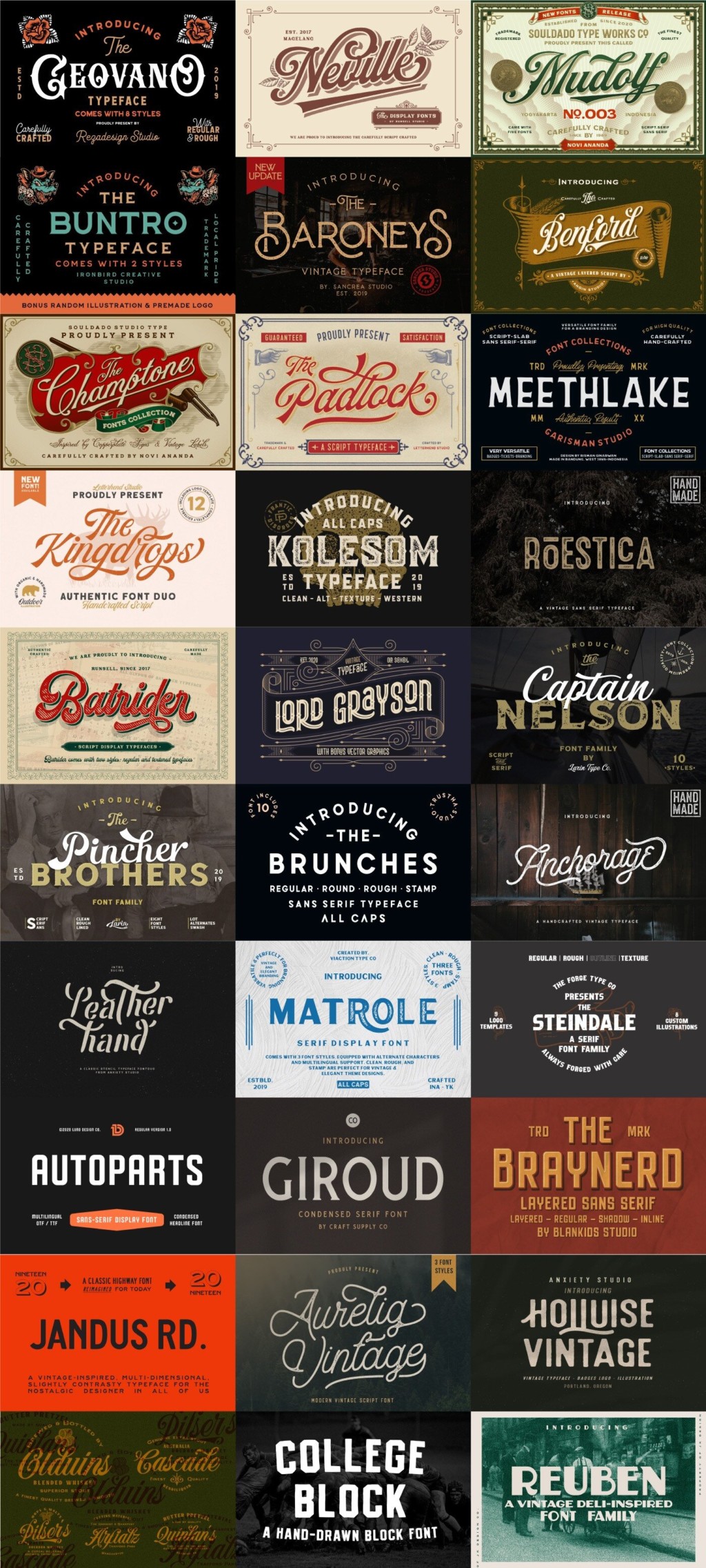 The Artisanal Font Bundle