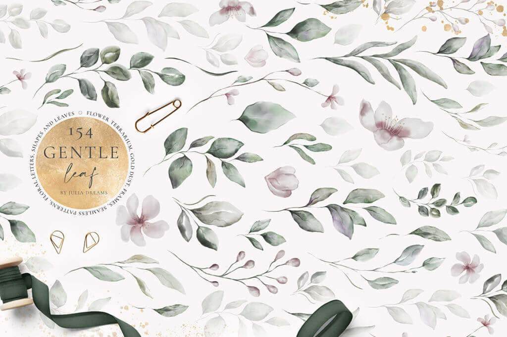 GENTLE LEAF WATERCOLOR COLLECTION