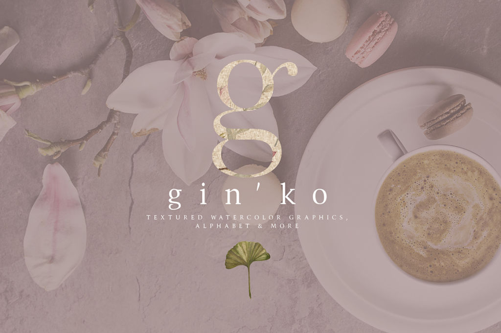 GIN’KO Textured Watercolor Graphics