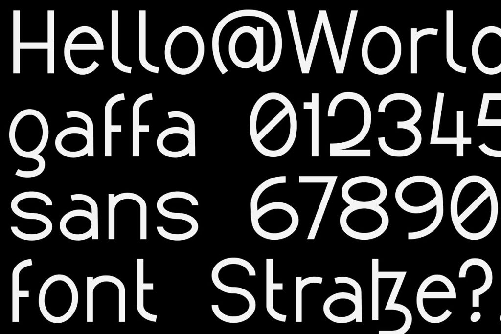 Modern Awkward Gaffa Sans