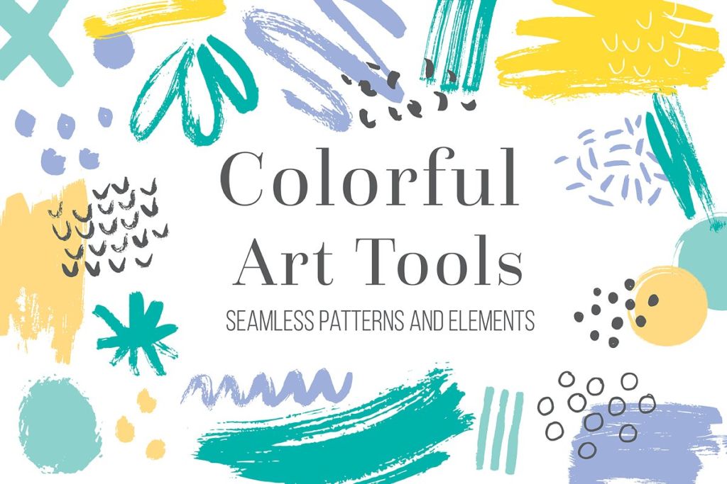 Colorful Art Tools. Patterns&Shapes