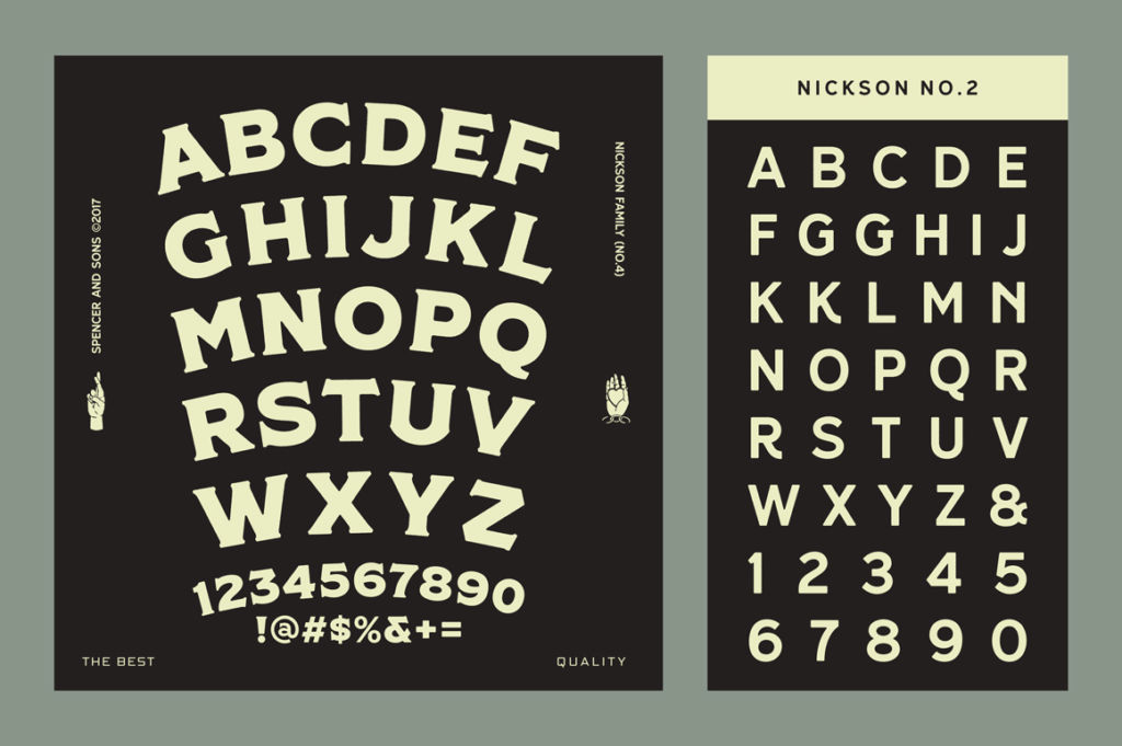 S&S NICKSON FONT FAMILY