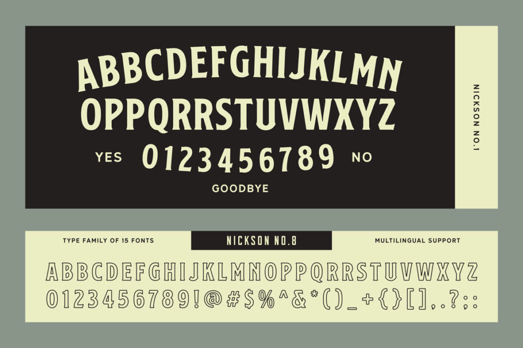 S&S NICKSON FONT FAMILY