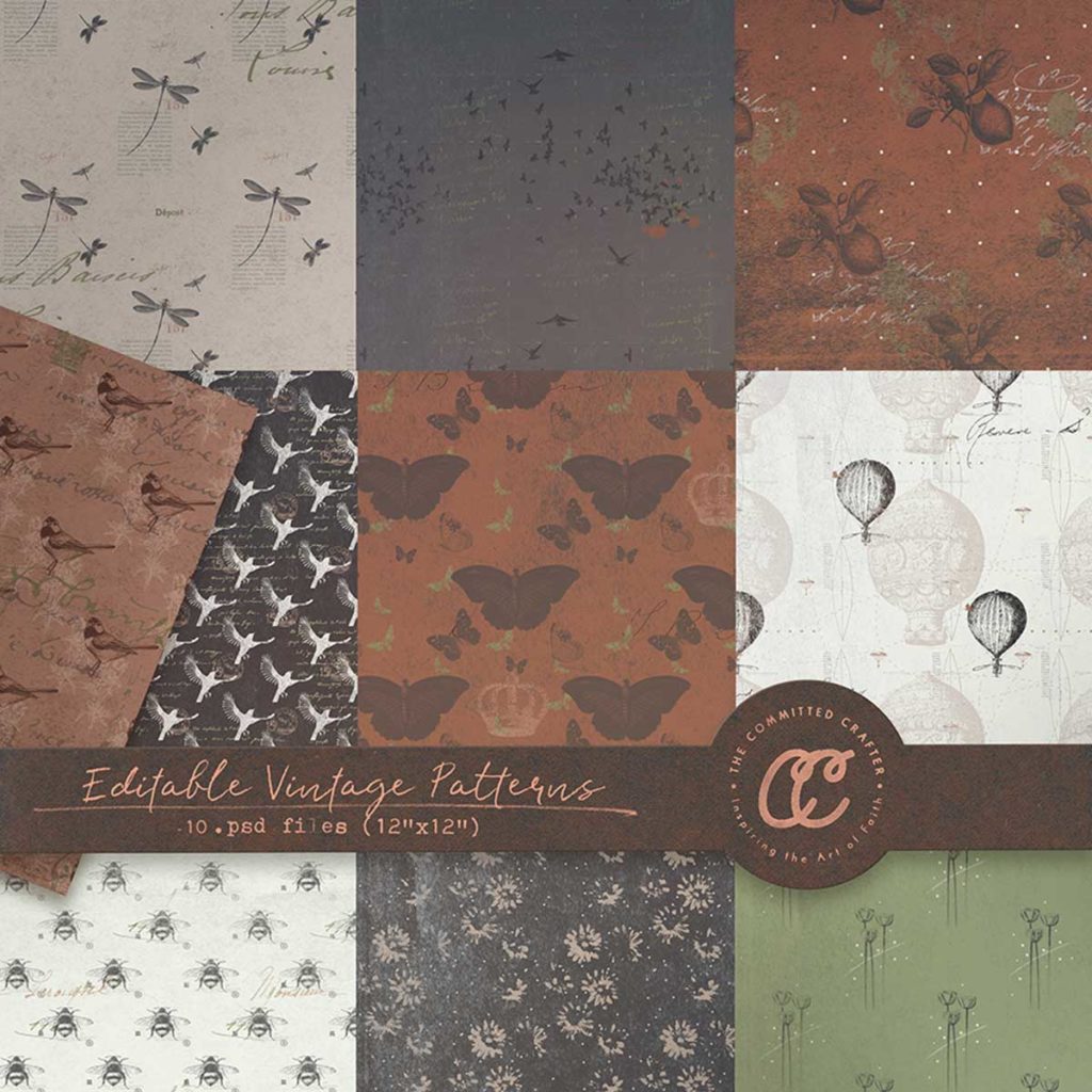 Editable Vintage Patterns