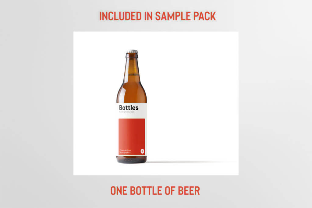 Free: Beer Bottle Mockup
