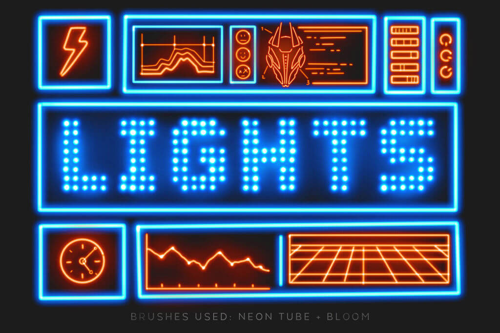 LIGHTS PROCREATE BRUSHES