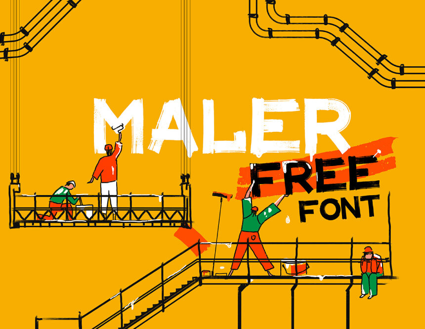 MALER - FREE DISPLAY FONT