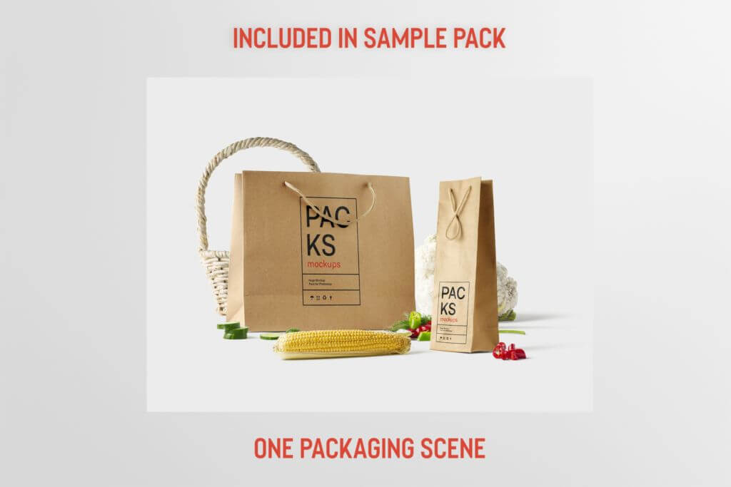 Free: Packaging Scene Mockup
