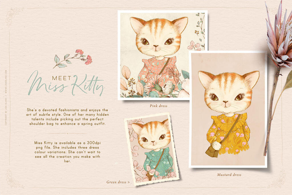VINTAGE INSPIRED ANIMALS PORTRAITS & BOTANICALS