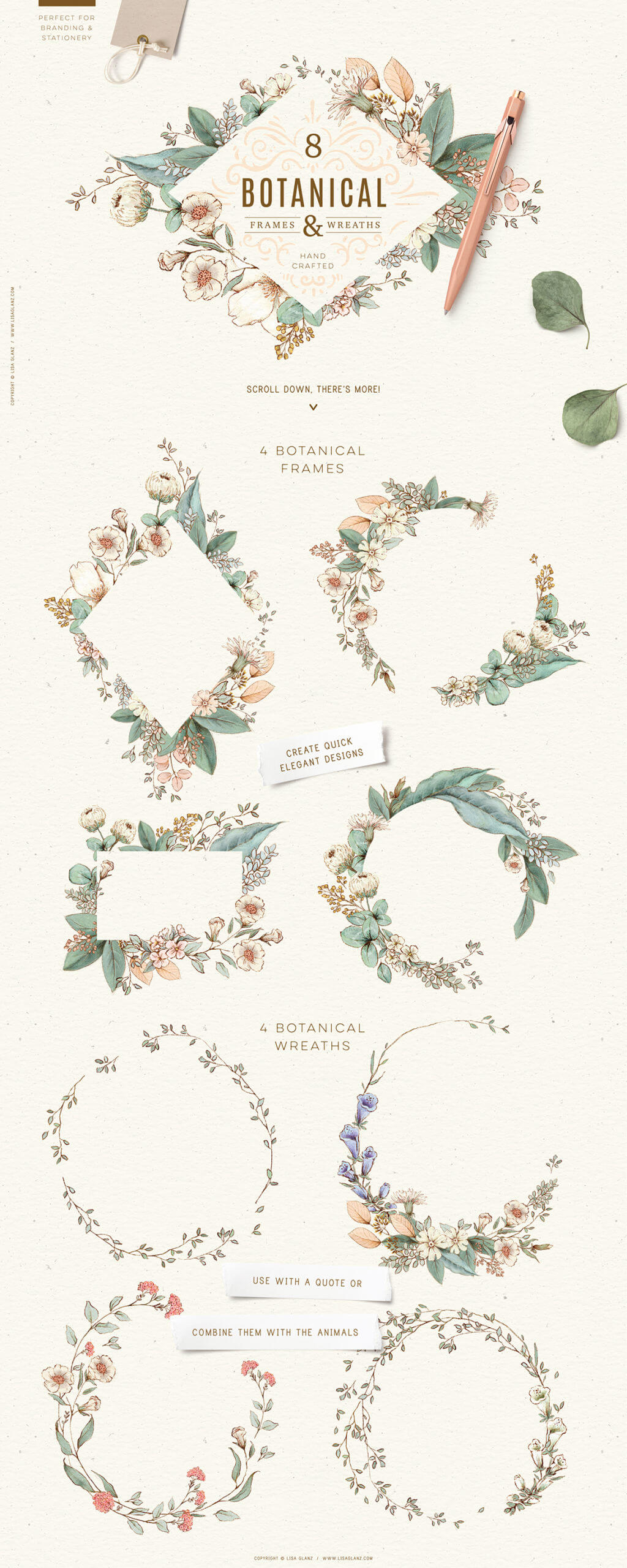 VINTAGE INSPIRED ANIMALS PORTRAITS & BOTANICALS