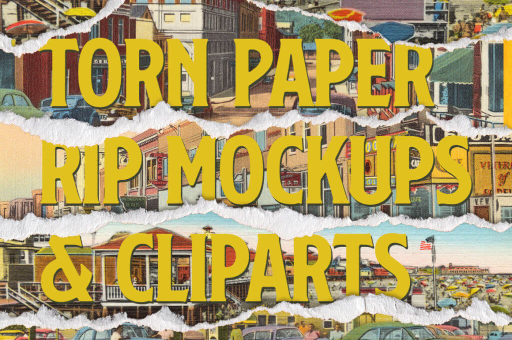 TORN PAPER ISOLATED CLIPARTS AND MOCKUPS