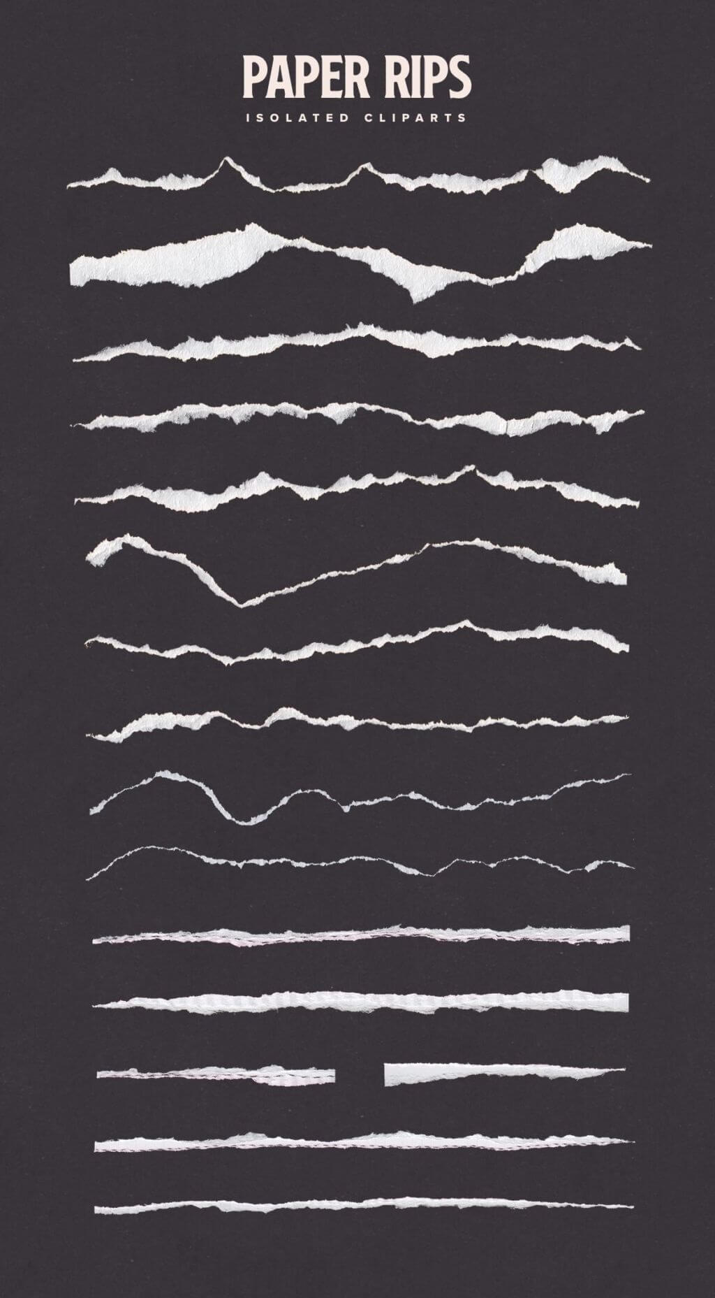 TORN PAPER ISOLATED CLIPARTS AND MOCKUPS
