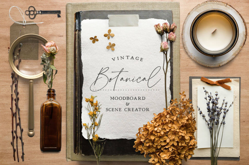 BOTANICAL MOODBOARD SCENE CREATOR