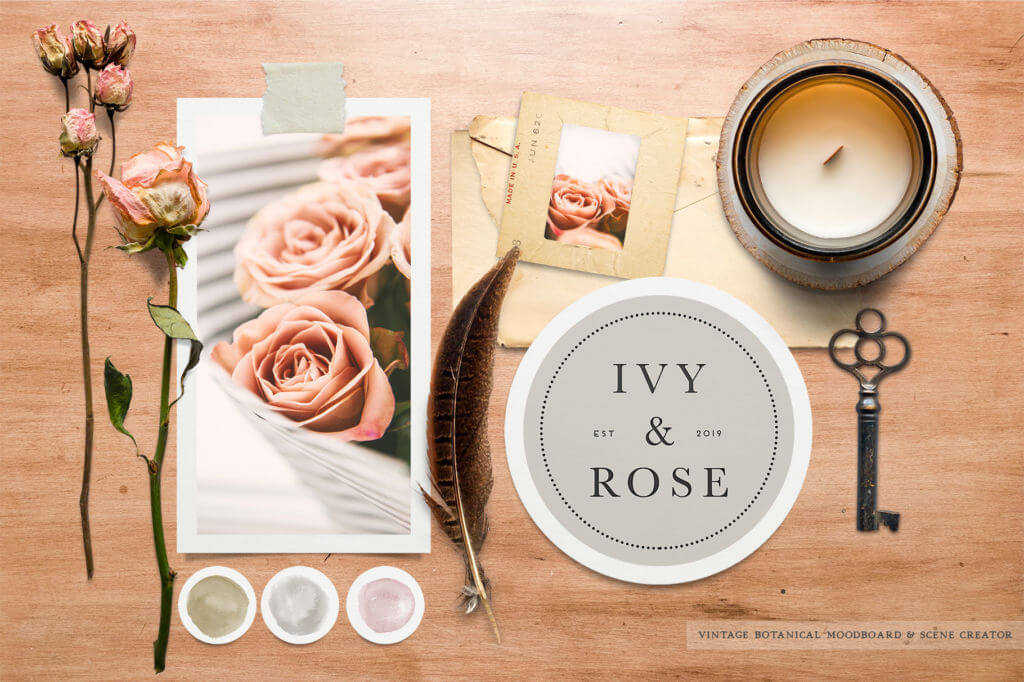 BOTANICAL MOODBOARD SCENE CREATOR