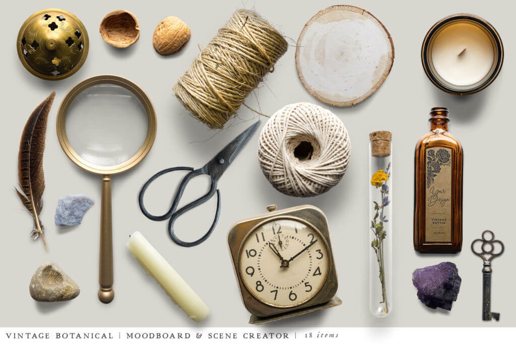 BOTANICAL MOODBOARD SCENE CREATOR
