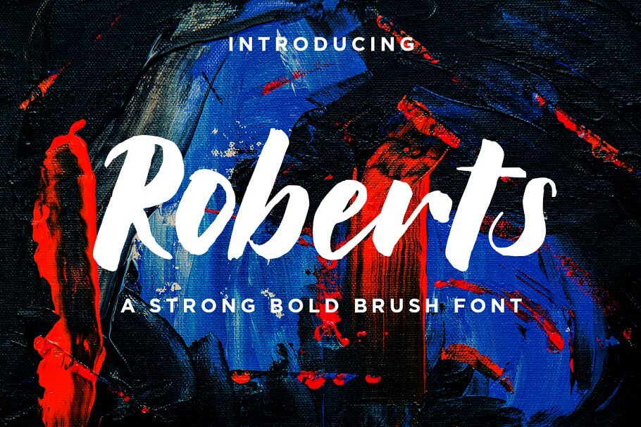 Roberts // Strong Bold Brush Script