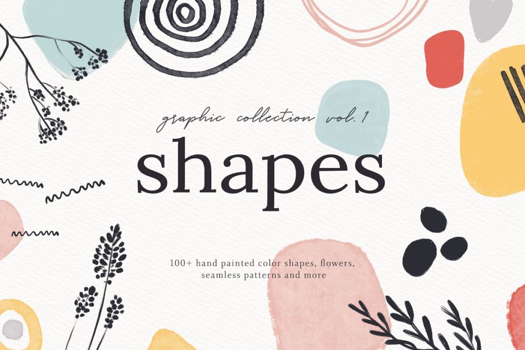Abstract Shapes Print Graphics Vol.1